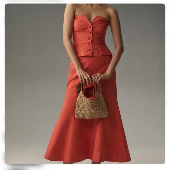 Anthropologie Dresses & Skirts - Anthropologie Maeve Midi Orange Dress